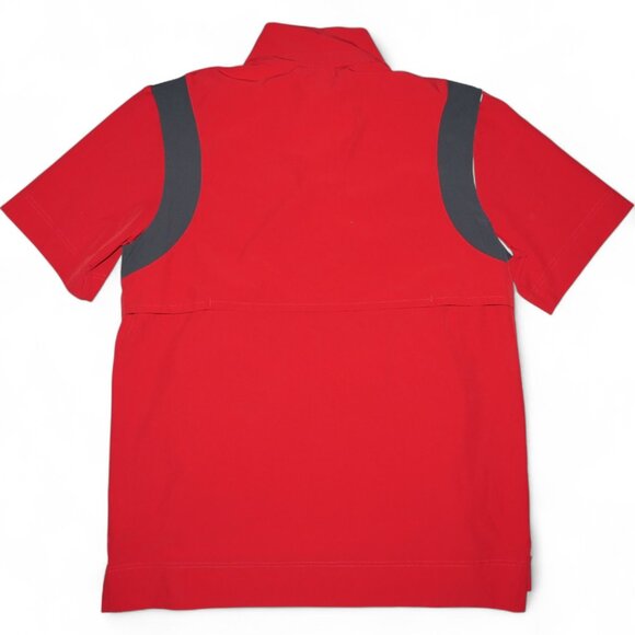 Nike Coaches Performance Short Sleeve Crimson and Grey Jacket CW3430-620 Size L - Picture 2 of 11
